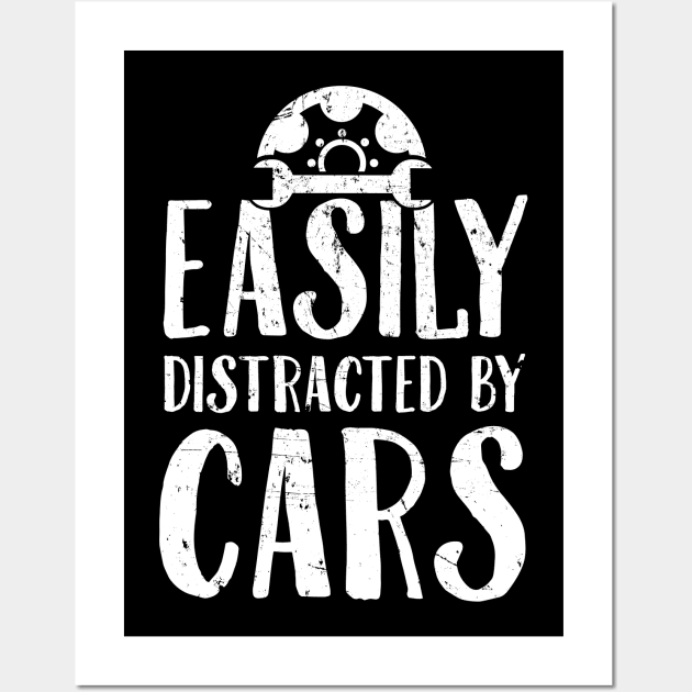 Easily distracted by cars Wall Art by captainmood